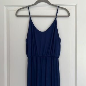 Watch the Sunset Navy Blue Maxi Dress - Lulu’s Size M